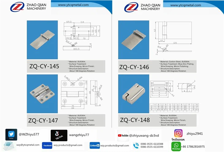 Precision Cast Removable Hinge